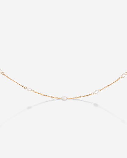 Pearl after Pearl Choker Rose Gold