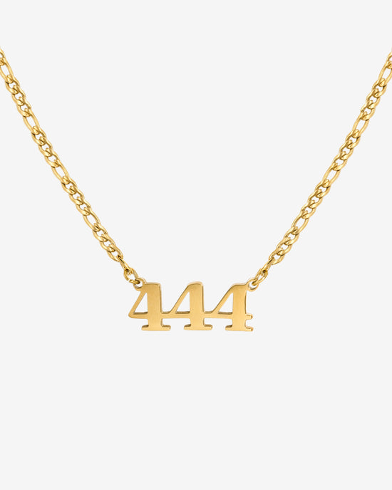 Angel Number Necklace Gold