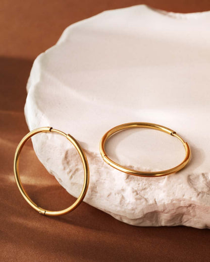 Extra Large Hoops Silver