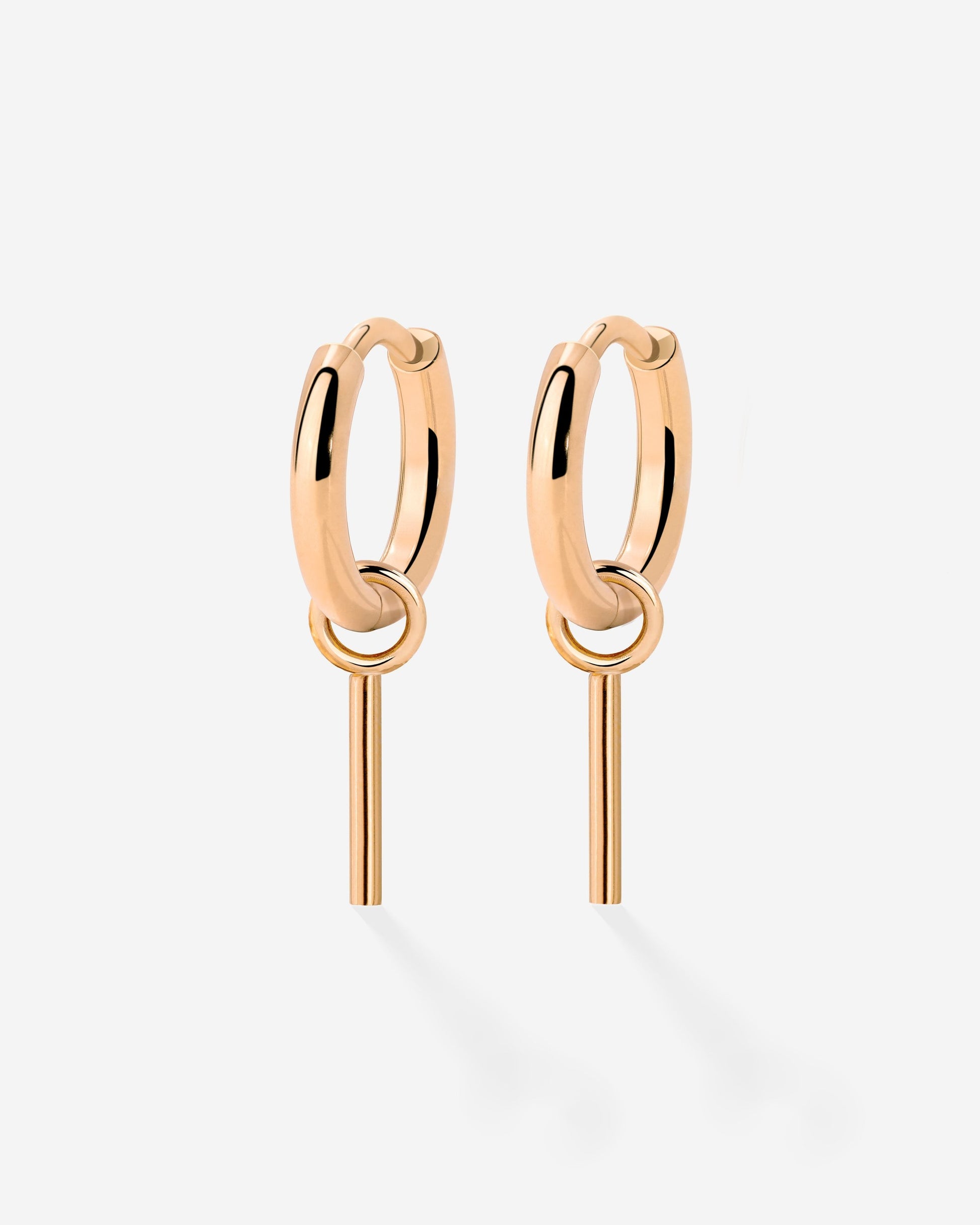 The Spine Hoop Set Baby Rose Gold