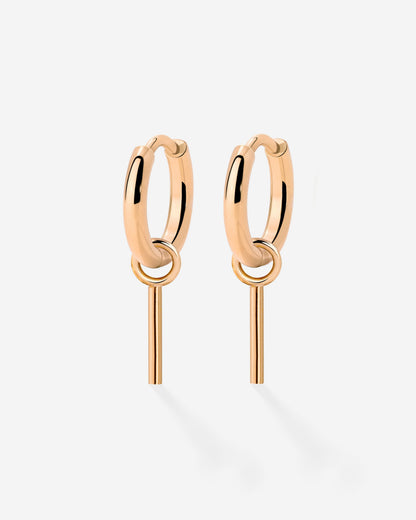 The Spine Hoop Set Baby Rose Gold