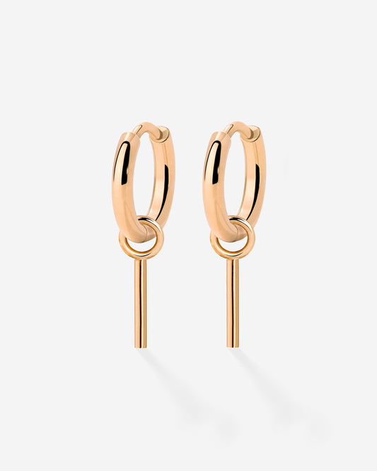 The Spine Hoop Set Baby Rose Gold