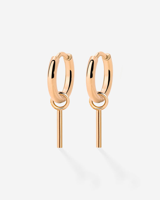 The Spine Hoop Set Baby Rose Gold