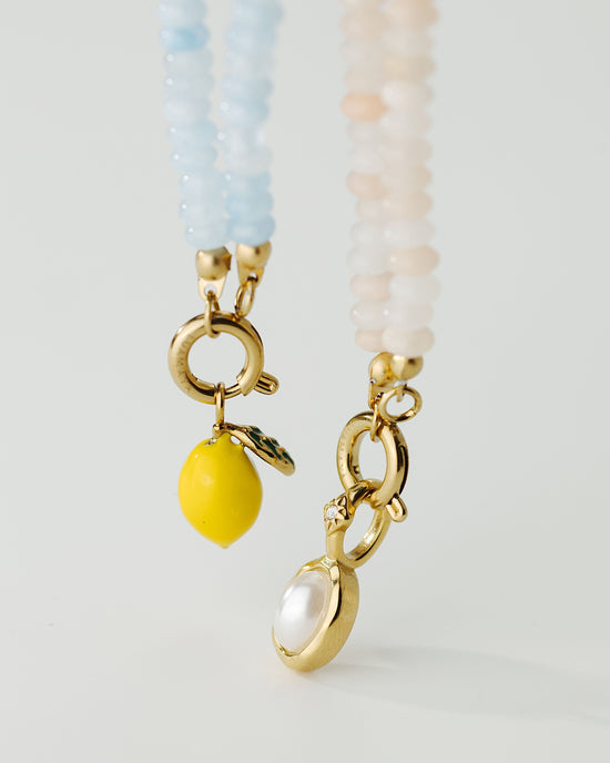 Blushstone Charm Necklace Set