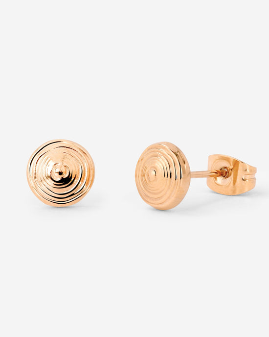 Ocean's Echo Studs Rose Gold
