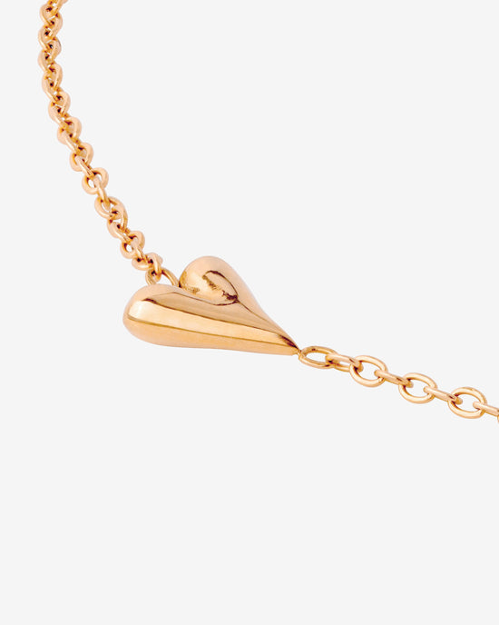 Flowy Heart Necklace Bundle Rose Gold