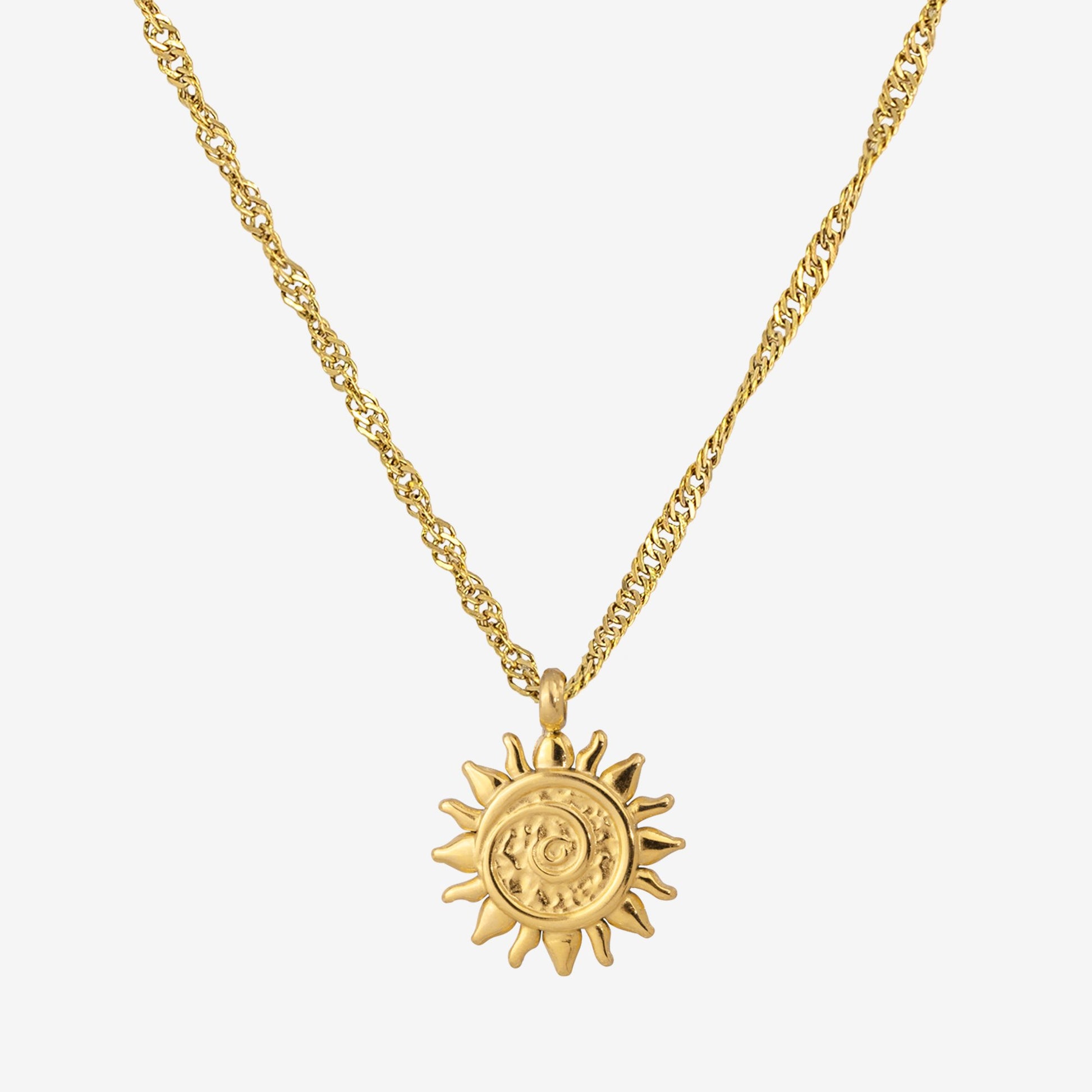 Free Sunny Swirl Necklace gold