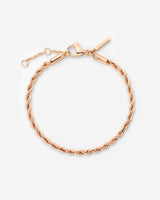 Rope Chain Bracelet Rose Gold