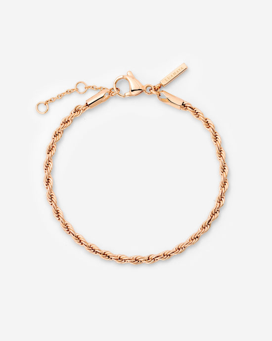 Rope Chain Bracelet Rose Gold