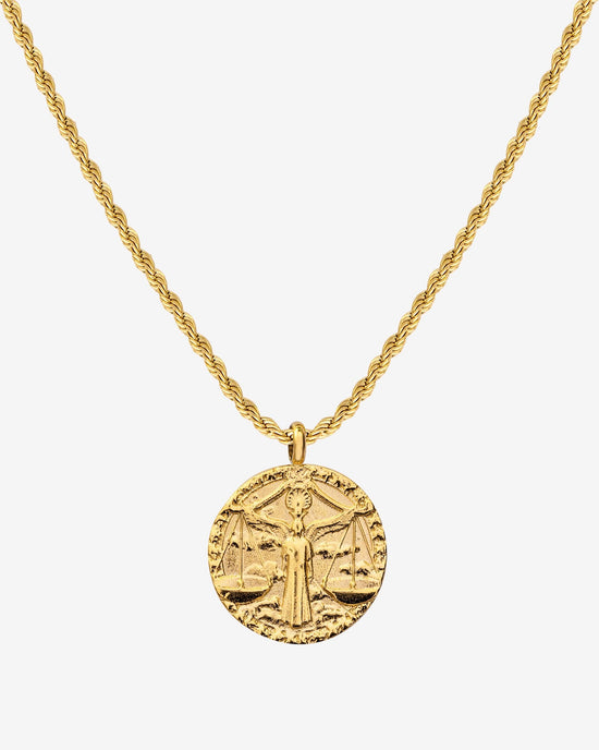 Zodiac Sign Necklace Gold