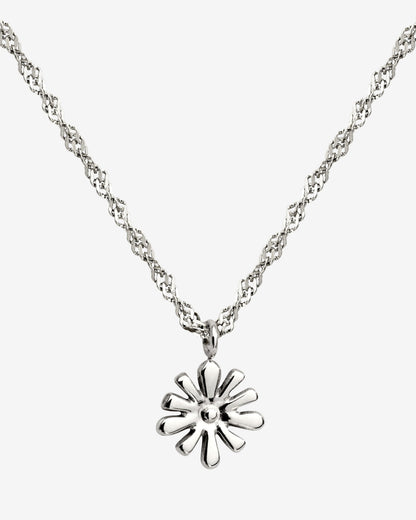 Flowery Necklace Silver