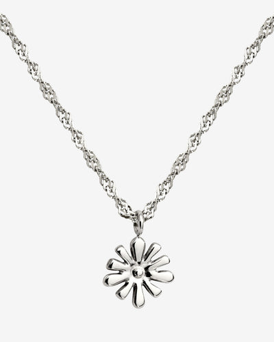 Flowery Necklace Silver