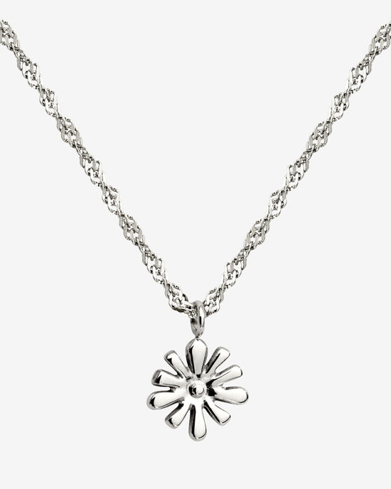 Flowery Necklace Silver