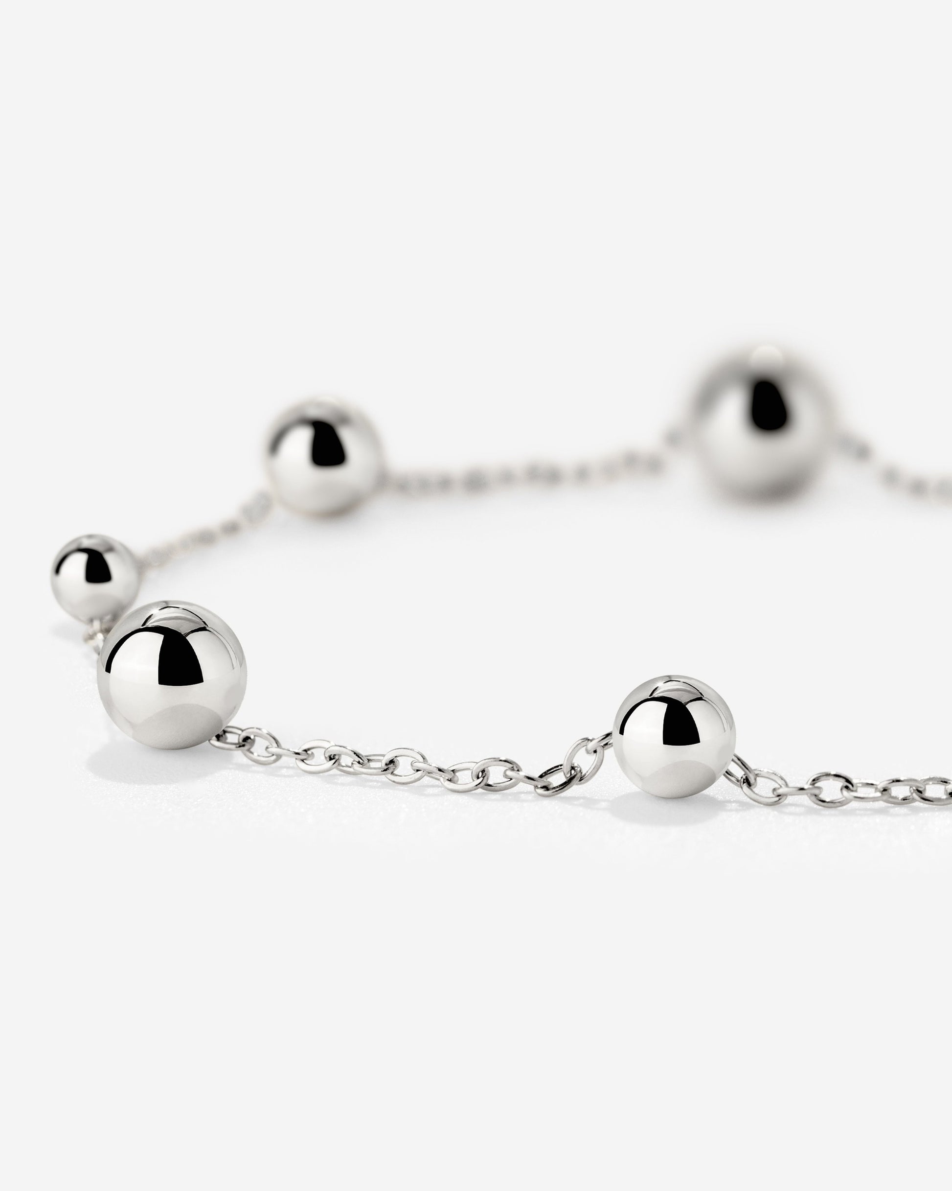 Infinite Beads Bracelet Silver