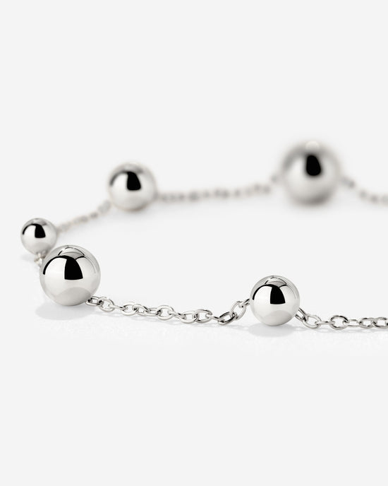 Infinite Beads Bracelet Silver