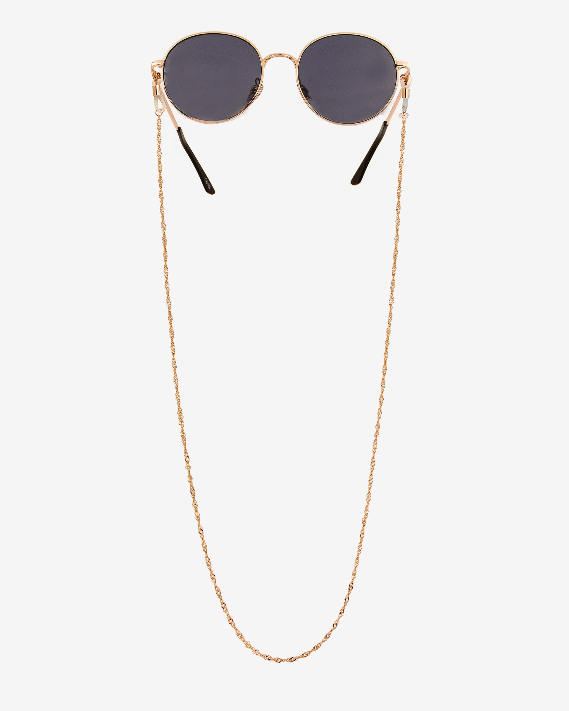Curly Twist Sunglasses Chain Rose Gold