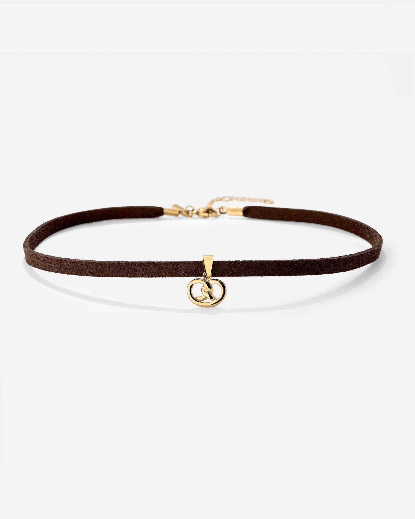 Pretzel Babe Choker Dark Brown