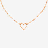 Loving Heart Necklace Rose Gold