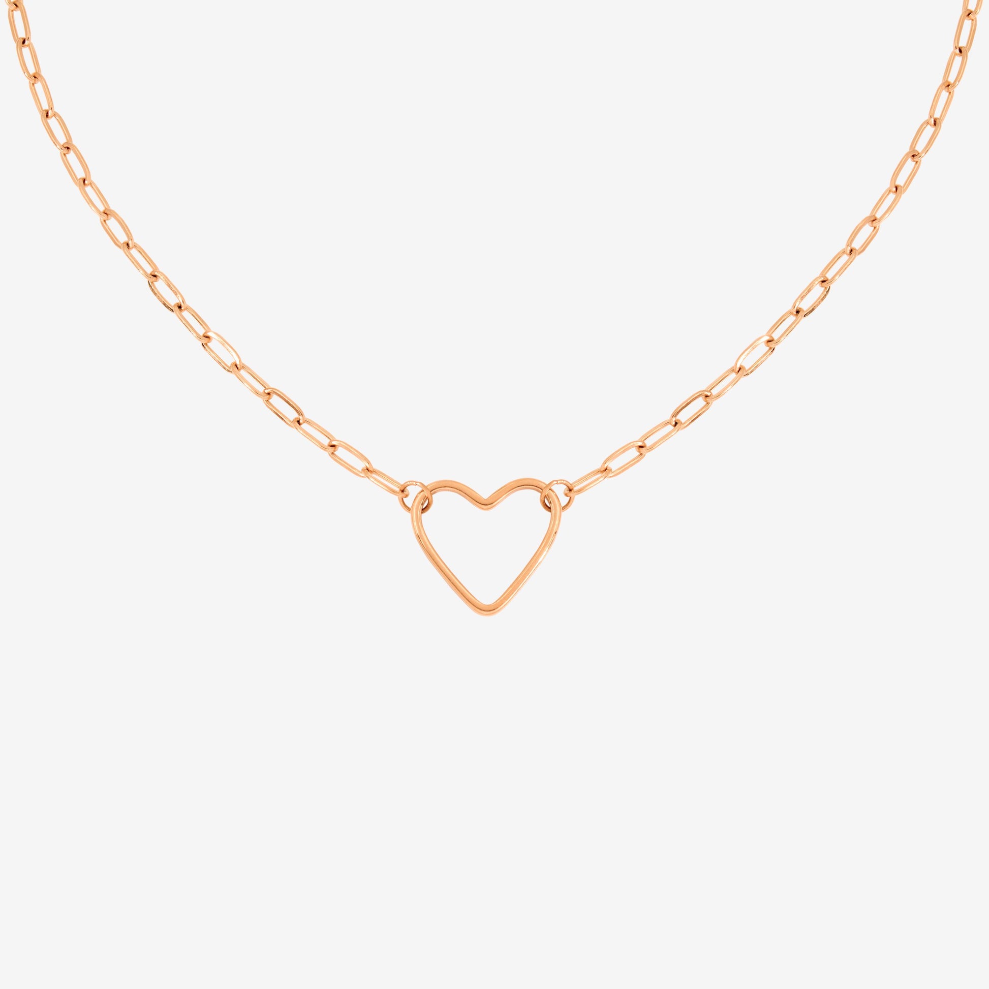 Loving Heart Necklace Rose Gold