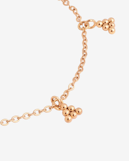 Tiny Beads Anklet Rose Gold
