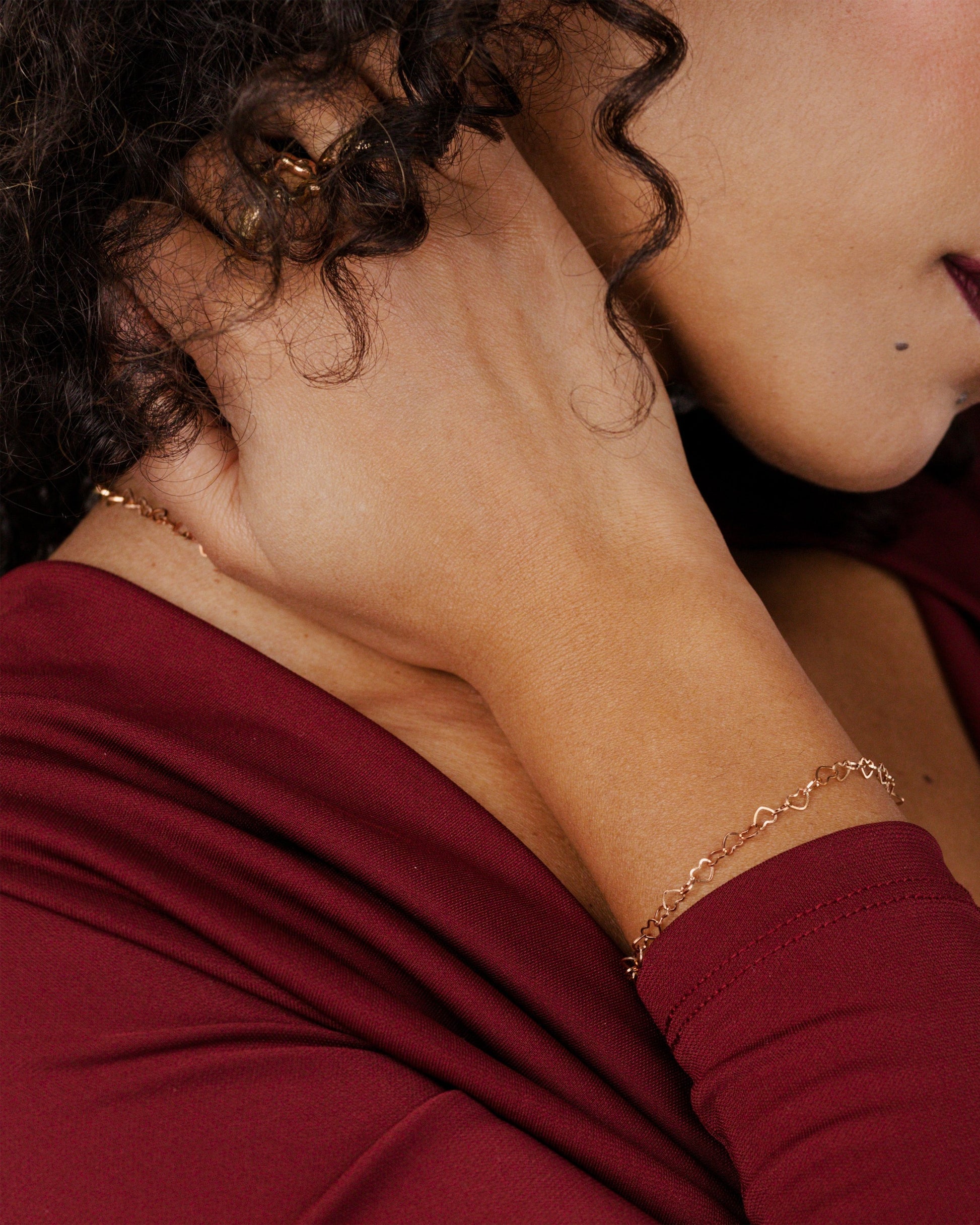 Heart after Heart Bracelet Rose Gold