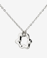 Melting Donut Necklace Silver