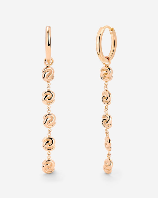 Tides of Time Hoop Set Small Rose Gold