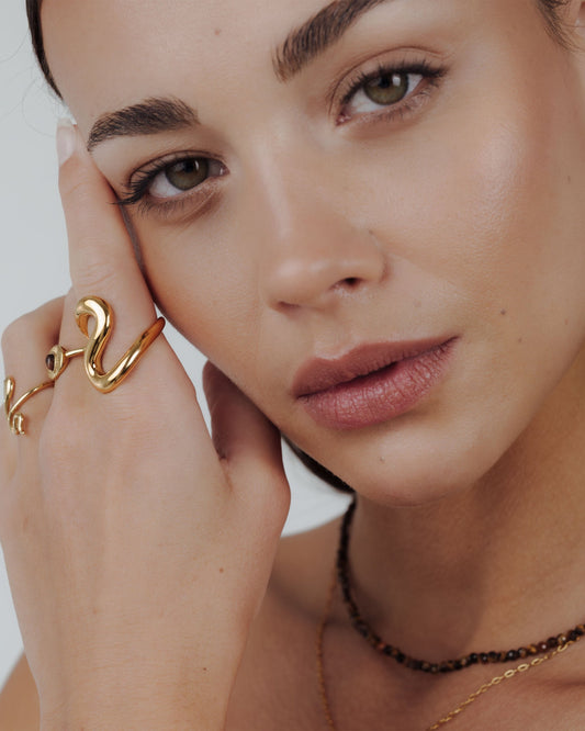 Coiled Ring Gold