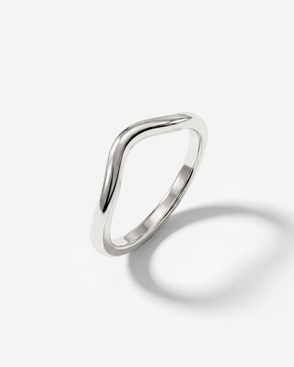 Gentle Curve Ring Silver