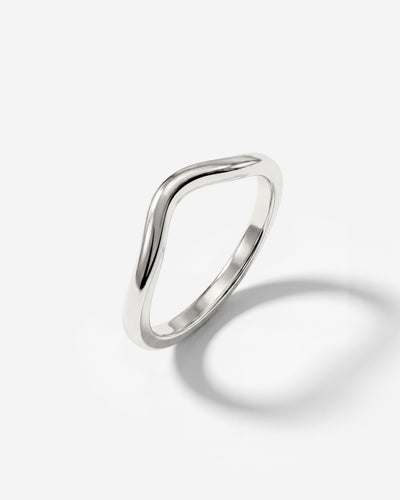 Gentle Curve Ring Silver