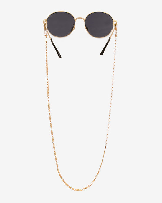 Pearly Sunglasses Chain Rose Gold