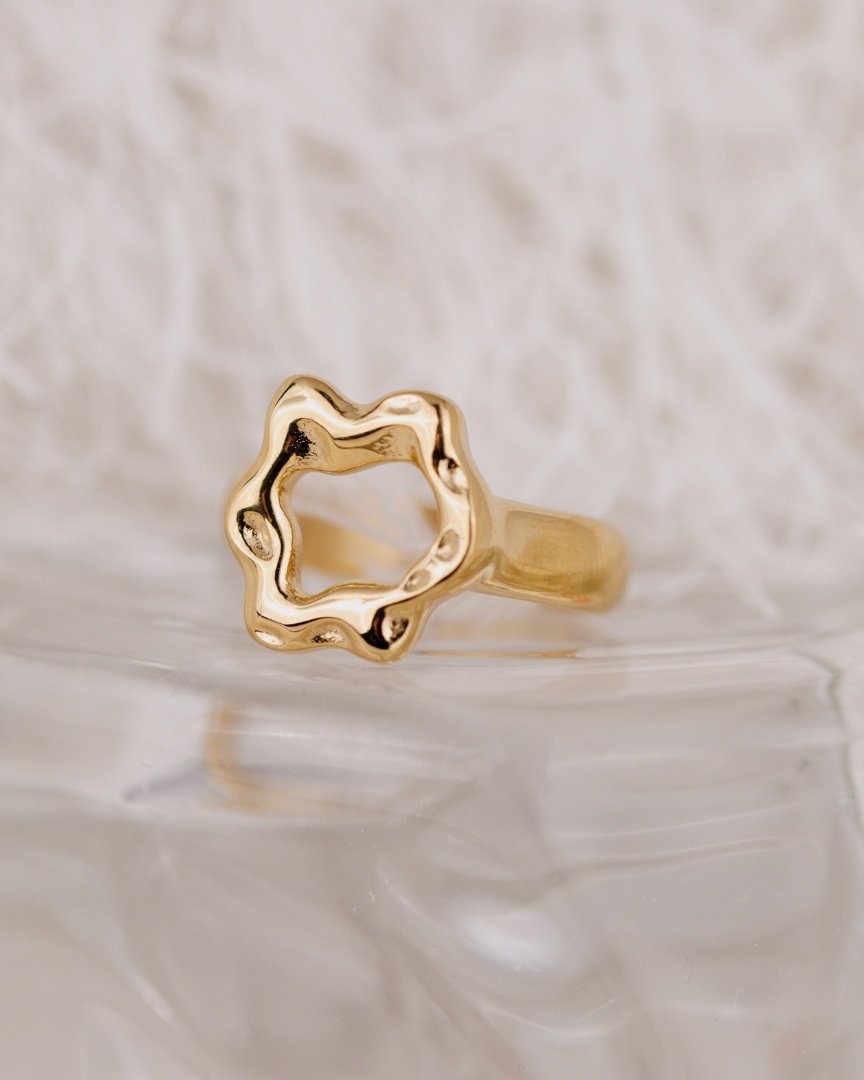 Melting Donut Ring Silver