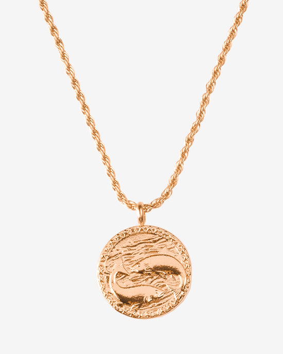 Zodiac Sign Necklace Rose Gold