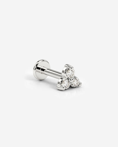 Sparkle Piercing Stud Silver
