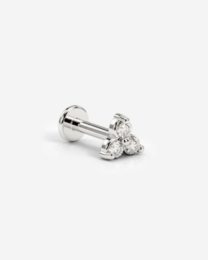 Sparkle Piercing Stud Silver