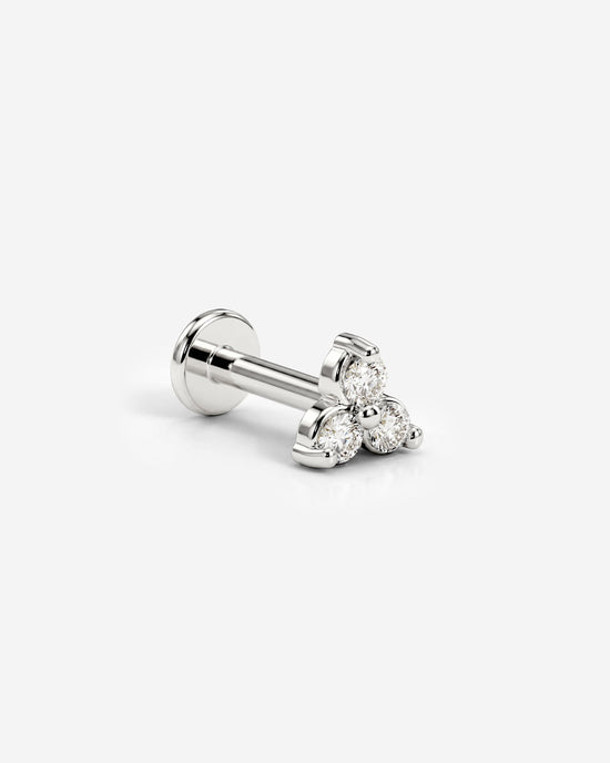 Sparkle Piercing Stud Silver