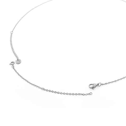 Extender Chain 10 cm plain Silver