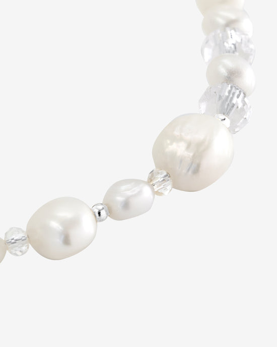 Icy Cool Pearl Necklace Silver