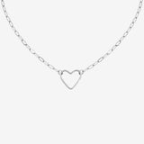 Loving Heart Necklace Silver