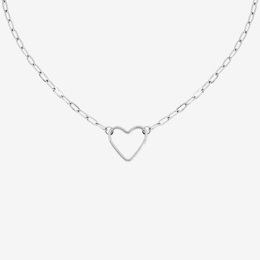 Loving Heart Necklace Silver