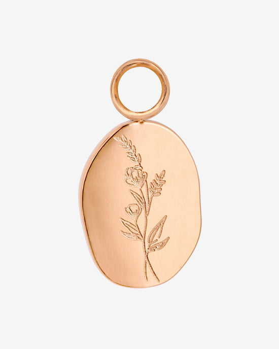 Bouquet Coin Hoop Set Medium Rose Gold