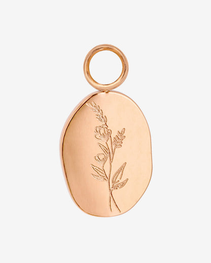 Bouquet Coin Hoop Set Medium Rose Gold