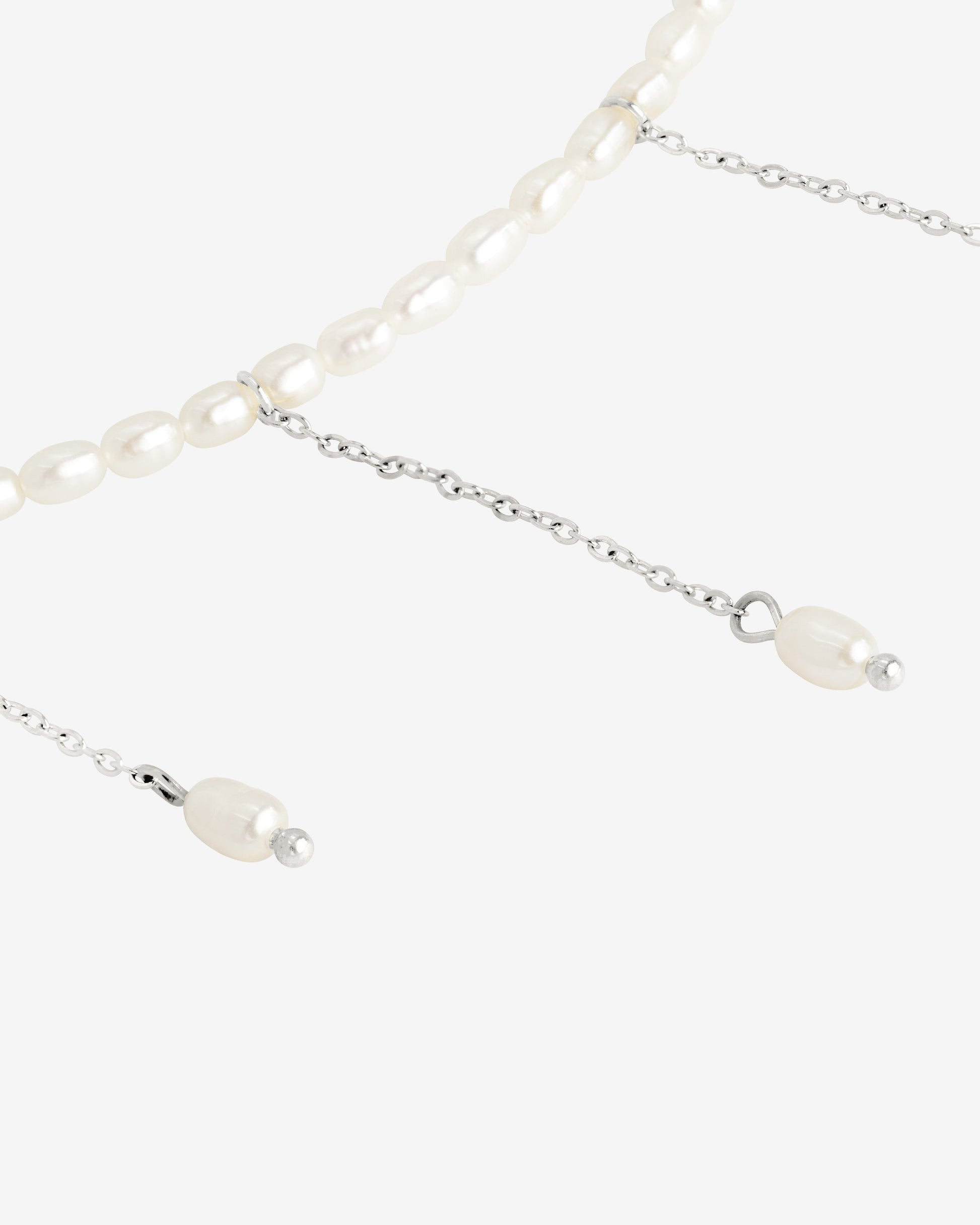 Lolas Love Pearl Power Necklace Silver