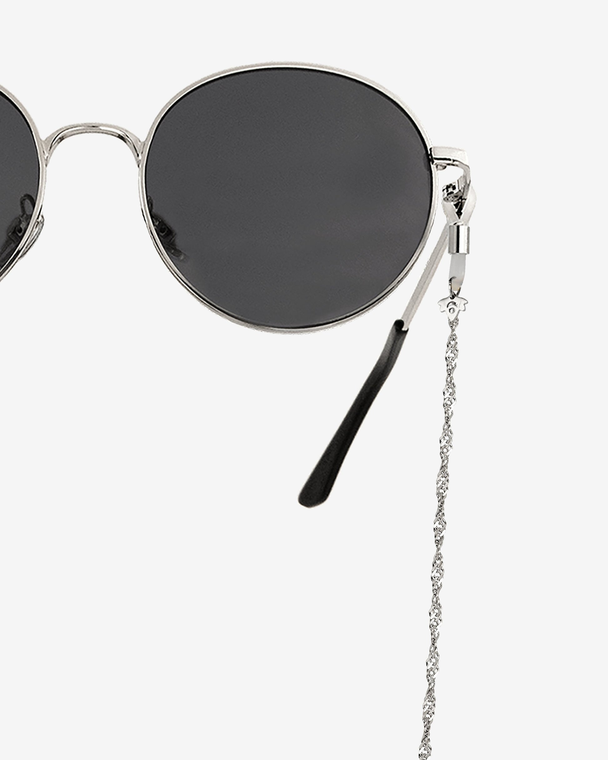 Curly Twist Sunglasses Chain Silver