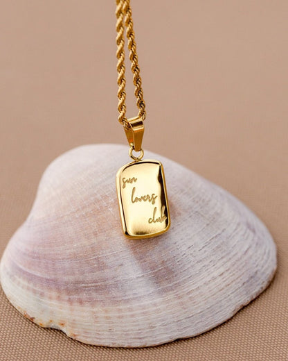 Sun Lover Pendant Necklace Rose Gold