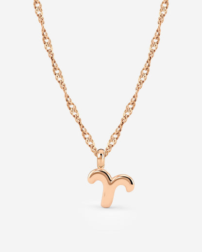 Aries Bubble Necklace Rose Gold