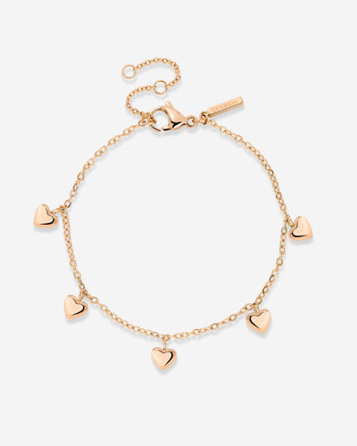 Lovely Heart Bracelet Rose Gold