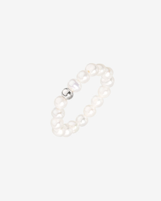 Summertime Pearl Ring Silver