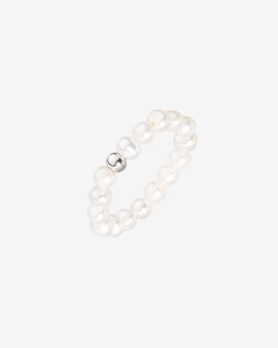 Summertime Pearl Ring Silver