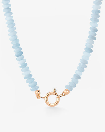Seastone Charm Necklace Rose Gold